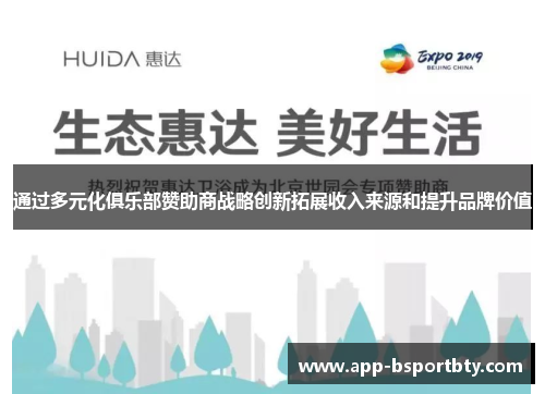 通过多元化俱乐部赞助商战略创新拓展收入来源和提升品牌价值 通过多元化俱乐部赞助商战略创新拓展收入来源和提升品牌价值