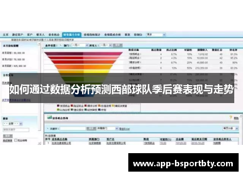 如何通过数据分析预测西部球队季后赛表现与走势